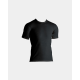 Dovre sort uld-T-shirt med rund hals til herre – S–2XL