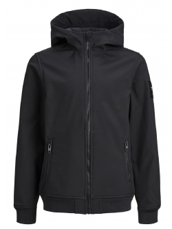 Jack & Jones Junior Overgangsjakke i sort til drenge