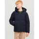 Jack & Jones Pufferjakke i navy til drenge