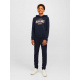 Jack & Jones Hoodie i navy til drenge