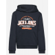 Jack & Jones Hoodie i navy til drenge