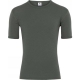Dovre mørkegrøn uld-T-shirt med rund hals til herre – S–2XL