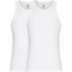 Dovre bambus singlet 2-pak, undertrøje i hvid.