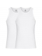 Dovre bambus singlet 2-pak, undertrøje i hvid.
