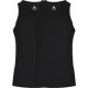 Dovre bambus singlet 2-pak, undertrøje i sort.