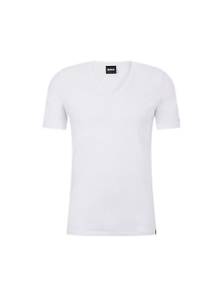 BOSS v-neck T-shirt i hvid til herre