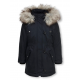 KIDS ONLY jakke med faux fur i nightsky til piger