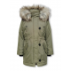 KIDS ONLY jakke med faux fur i Aloe til piger