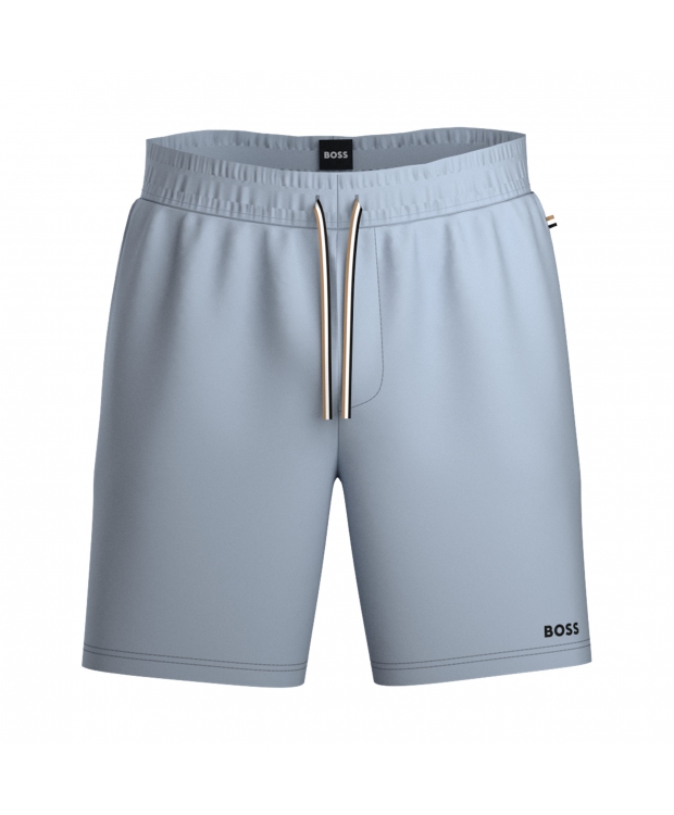 BOSS Unique pyjamasshorts i pastelblå til herre