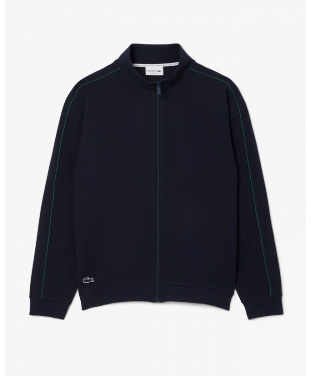 LACOSTE sweatshirt med lynlås i navy til herre