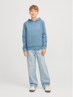 Jack & Jones Junior bukser i  grå denim til drenge