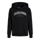 Jack & Jones Junior hoodie i sort til drenge