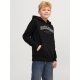 Jack & Jones Junior hoodie i sort til drenge