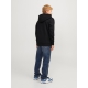 Jack & Jones Junior hoodie i sort til drenge