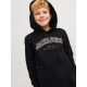 Jack & Jones Junior hoodie i sort til drenge