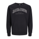 Jack & Jones Junior crew sweatshirt i sort til drenge