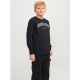 Jack & Jones Junior crew sweatshirt i sort til drenge