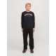 Jack & Jones Junior crew sweatshirt i sort til drenge