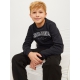 Jack & Jones Junior crew sweatshirt i sort til drenge