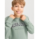 Jack & Jones Junior crew sweatshirt i sort til drenge