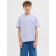 Jack & Jones Junior T-shirt i Cosmic Sky med tekst print til drenge