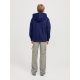 Jack & Jones Junior hoodie i Ocean navy med tekst print til drenge