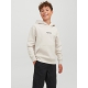 Jack & Jones Junior hoodie i Moonbeam med tekst print til drenge