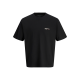 Jack & Jones Junior T-shirt i sort med print på ryggen til drenge