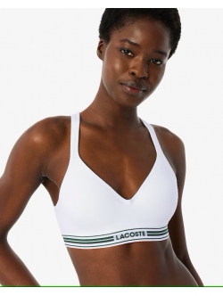 Lacoste bomulds bralet i hvid til kvinder