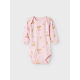 Name It 3pak Bodystocking i lyserød med hjorte til baby