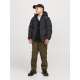 Jack & Jones Junior pufferjakke i sort til drenge