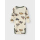Name It Bodystocking i hvid med biler til baby