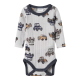 Name It Bodystocking i grå med biler til baby