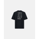 Resteröds t-shirt med ryg-print i sort til herre