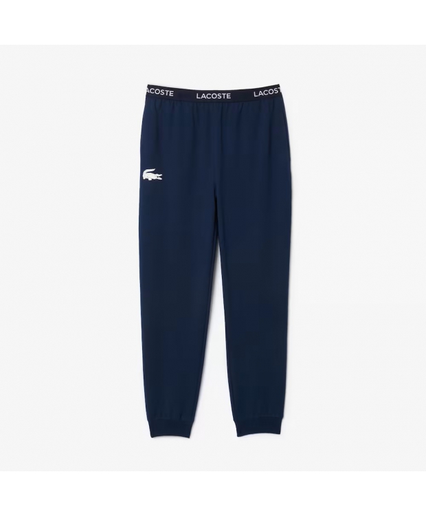 LACOSTE sweatpants i mørkeblå til herre