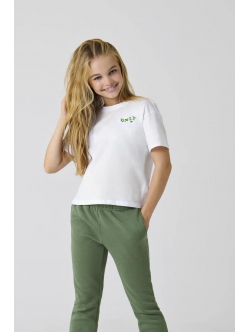 KIDS ONLY KOGMAIKEN hvid crop top piger 122/128-158/164