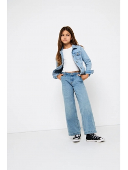 KIDS ONLY KOGCOMET wide fit jeans i lyseblå til piger