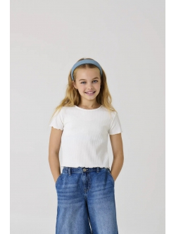 KIDS ONLY hvid T-shirt piger – 110/116–158/164 – OUTLET