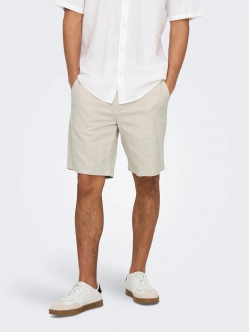 ONLY & SONS shorts i beige til herre