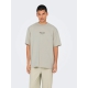 ONLY & SONS O-neck T-Shirt i Silver Lining til herre