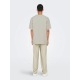 ONLY & SONS O-neck T-Shirt i Silver Lining til herre