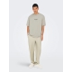 ONLY & SONS O-neck T-Shirt i Silver Lining til herre