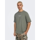 ONLY & SONS O-neck T-Shirt i Castor Gray til herre
