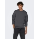 ONLY & SONS Crew Neck Sweatshirt i Grey Pinstripe til herre