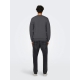 ONLY & SONS Crew Neck Sweatshirt i Grey Pinstripe til herre