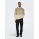 ONLY & SONS langærmet striktrøje i beige til herre