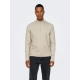 ONLY & SONS half zip i beige til herre