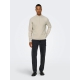 ONLY & SONS half zip i beige til herre