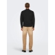 ONLY & SONS half zip i sort til herre