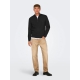 ONLY & SONS half zip i sort til herre